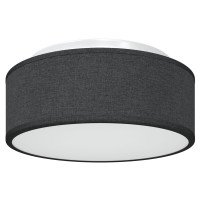 Produktbild för Taklampa med strålkastare Svart 30 x 30 x 13,5 cm tyg