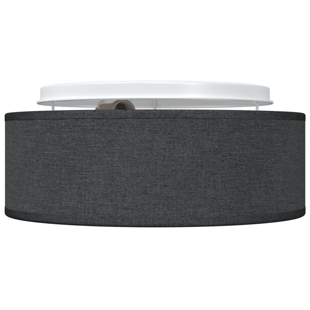 Produktbild för Taklampa med strålkastare Svart 30 x 30 x 13,5 cm tyg