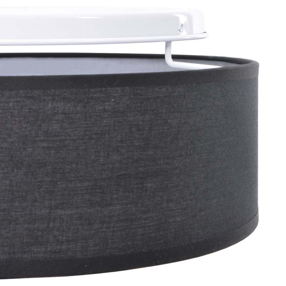 Produktbild för Taklampa med strålkastare Svart 30 x 30 x 13,5 cm tyg