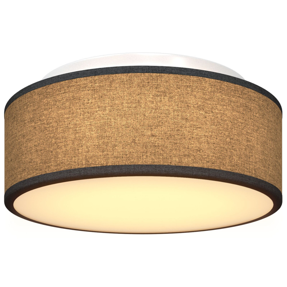 Produktbild för Taklampa med strålkastare Svart 30 x 30 x 13,5 cm tyg
