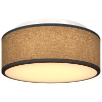 Produktbild för Taklampa med strålkastare Svart 30 x 30 x 13,5 cm tyg