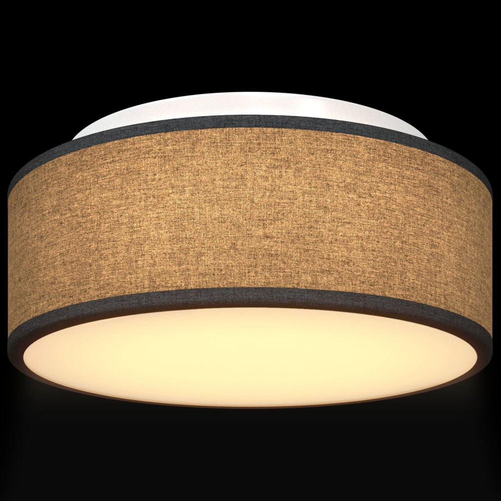 Produktbild för Taklampa med strålkastare Svart 30 x 30 x 13,5 cm tyg