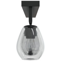 Produktbild för Takspotlight Svart 110,5 x 13 x 26 cm Glas och Metall