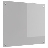 Produktbild för Köksskydd Ljusgrå 70 x 60 cm härdat glas