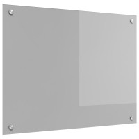 Produktbild för Köksskydd Ljusgrå 80 x 60 cm härdat glas