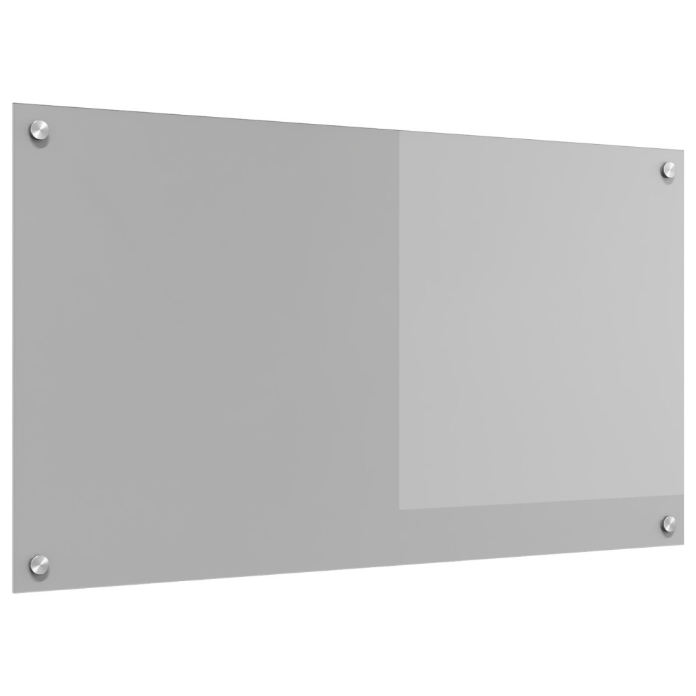 Produktbild för Köksskydd Ljusgrå 90 x 50 cm härdat glas