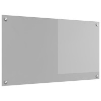 Produktbild för Köksskydd Ljusgrå 90 x 50 cm härdat glas