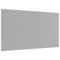 Produktbild för Köksskydd Ljusgrå 90 x 50 cm härdat glas