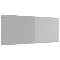 Produktbild för Köksskydd Ljusgrå 100 x 40 cm härdat glas