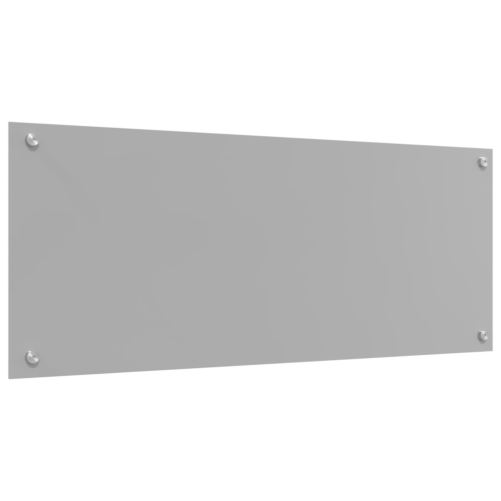 Produktbild för Köksskydd Ljusgrå 100 x 40 cm härdat glas