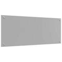 Produktbild för Köksskydd Ljusgrå 100 x 40 cm härdat glas