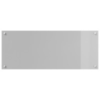 Produktbild för Köksskydd Ljusgrå 100 x 40 cm härdat glas