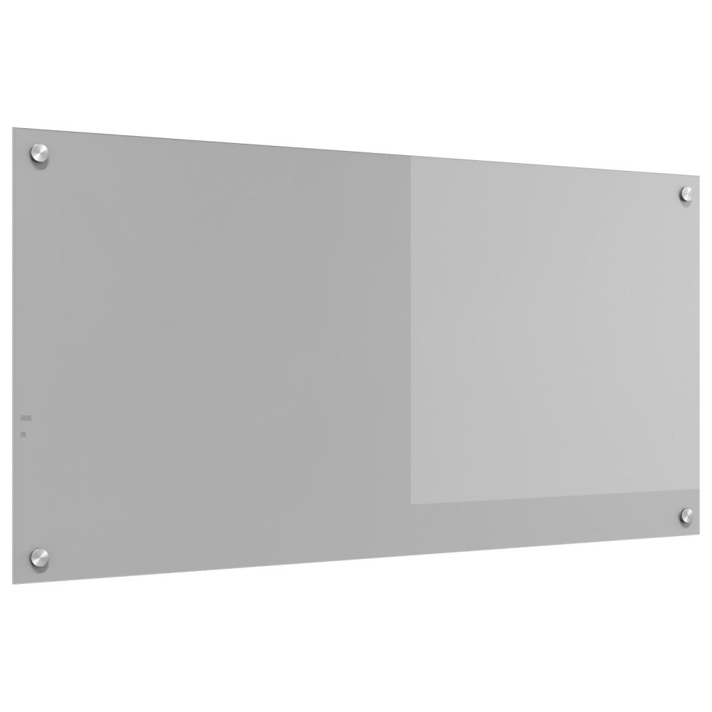 Produktbild för Köksskydd Ljusgrå 100 x 50 cm härdat glas