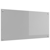 Produktbild för Köksskydd Ljusgrå 100 x 50 cm härdat glas