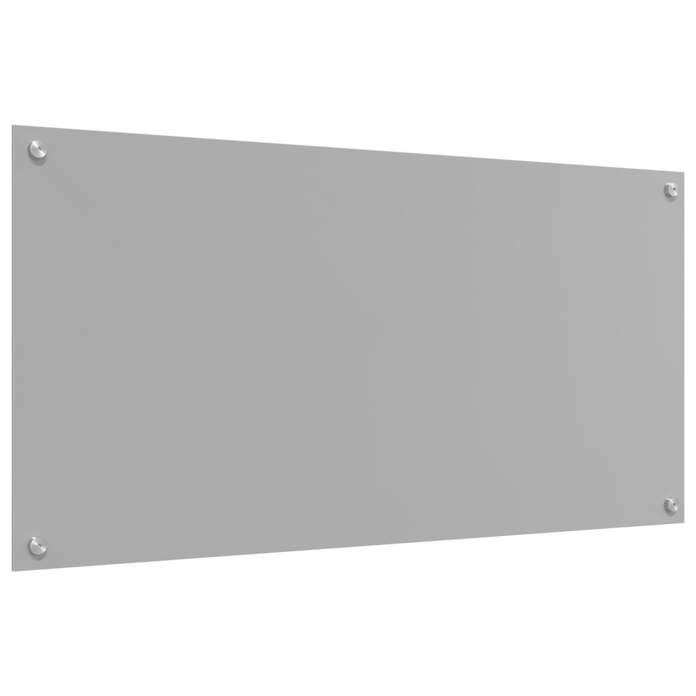 Produktbild för Köksskydd Ljusgrå 100 x 50 cm härdat glas