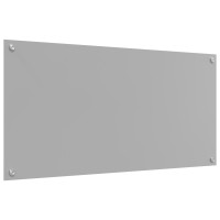 Produktbild för Köksskydd Ljusgrå 100 x 50 cm härdat glas
