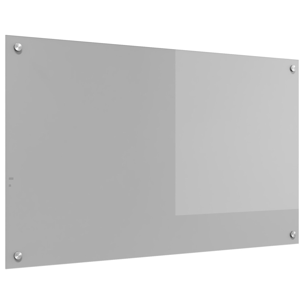 Produktbild för Köksskydd Ljusgrå 100 x 60 cm härdat glas