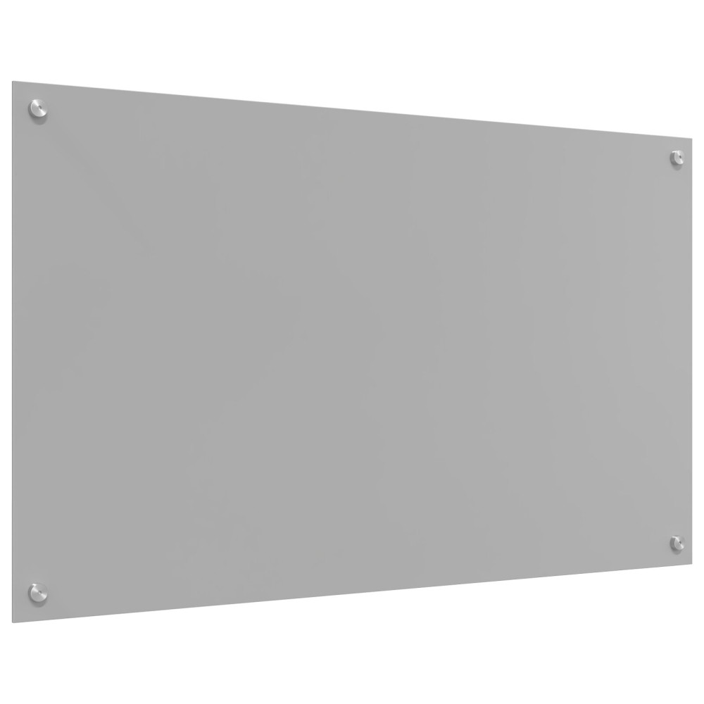 Produktbild för Köksskydd Ljusgrå 100 x 60 cm härdat glas