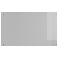 Produktbild för Köksskydd Ljusgrå 100 x 60 cm härdat glas
