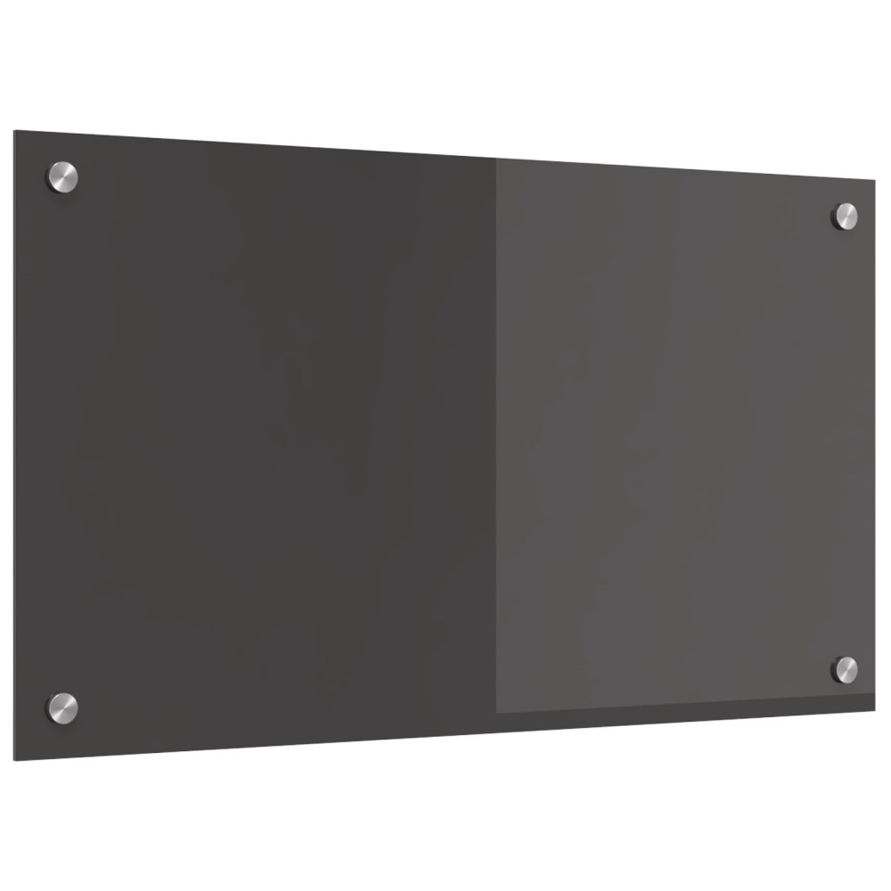 Produktbild för Köksskydd Mörkgrå 70 x 40 cm härdat glas