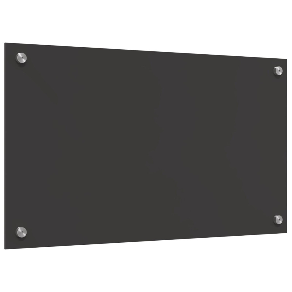 Produktbild för Köksskydd Mörkgrå 70 x 40 cm härdat glas