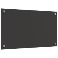 Produktbild för Köksskydd Mörkgrå 70 x 40 cm härdat glas