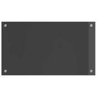 Produktbild för Köksskydd Mörkgrå 70 x 40 cm härdat glas