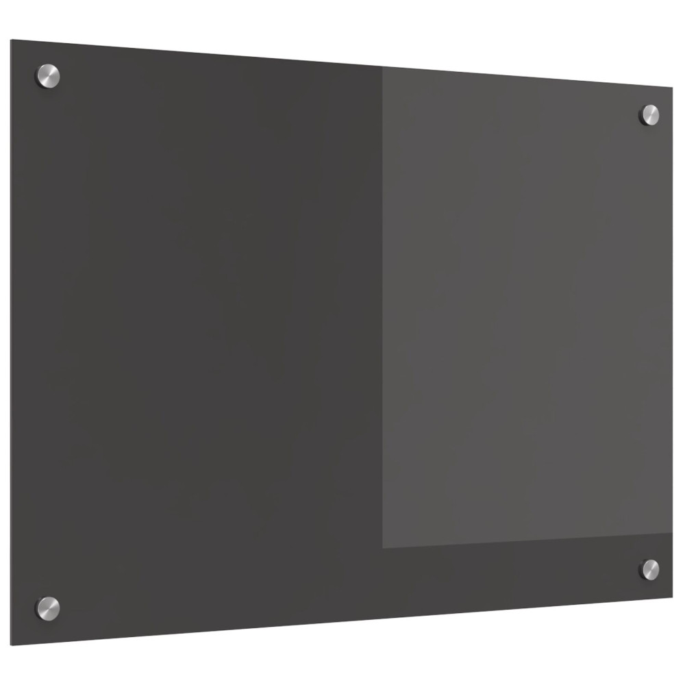 Produktbild för Köksskydd Mörkgrå 70 x 50 cm härdat glas