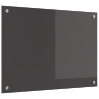 Produktbild för Köksskydd Mörkgrå 70 x 50 cm härdat glas