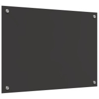 Produktbild för Köksskydd Mörkgrå 70 x 50 cm härdat glas