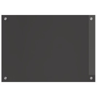 Produktbild för Köksskydd Mörkgrå 70 x 50 cm härdat glas