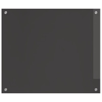 Produktbild för Köksskydd Mörkgrå 70 x 60 cm härdat glas