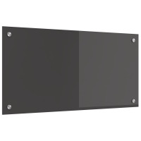 Produktbild för Köksskydd Mörkgrå 80 x 40 cm härdat glas