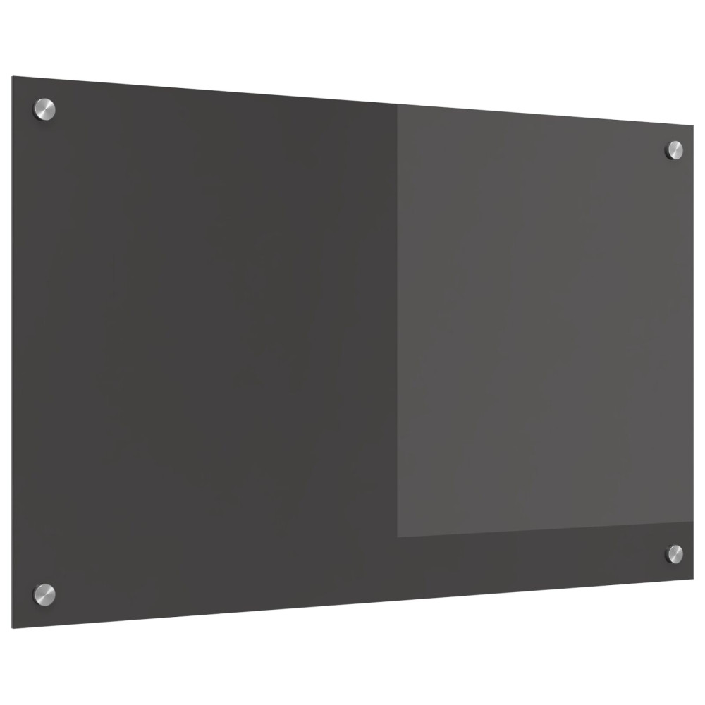 Produktbild för Köksskydd Mörkgrå 80 x 50 cm härdat glas