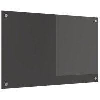 Produktbild för Köksskydd Mörkgrå 80 x 50 cm härdat glas