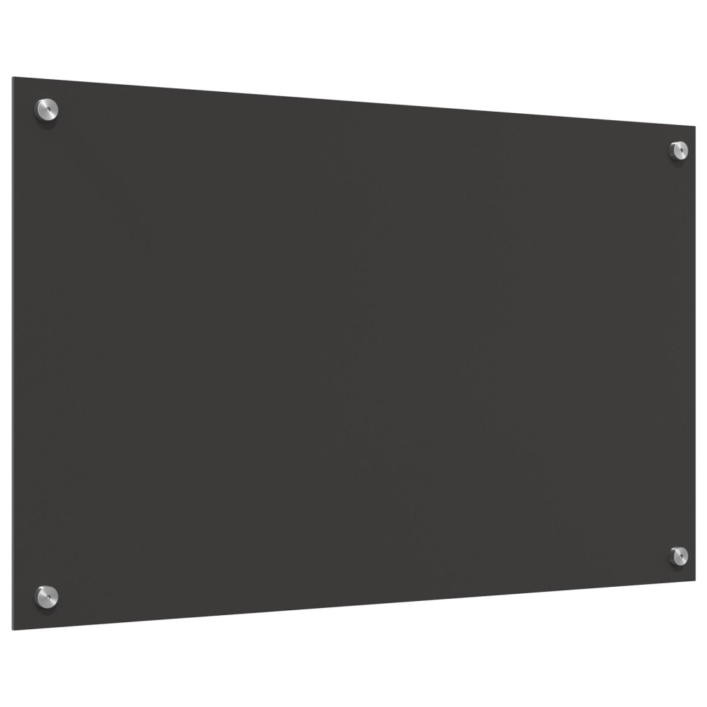 Produktbild för Köksskydd Mörkgrå 80 x 50 cm härdat glas