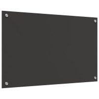 Produktbild för Köksskydd Mörkgrå 80 x 50 cm härdat glas
