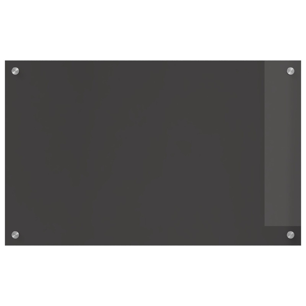 Produktbild för Köksskydd Mörkgrå 80 x 50 cm härdat glas