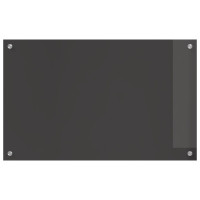 Produktbild för Köksskydd Mörkgrå 80 x 50 cm härdat glas