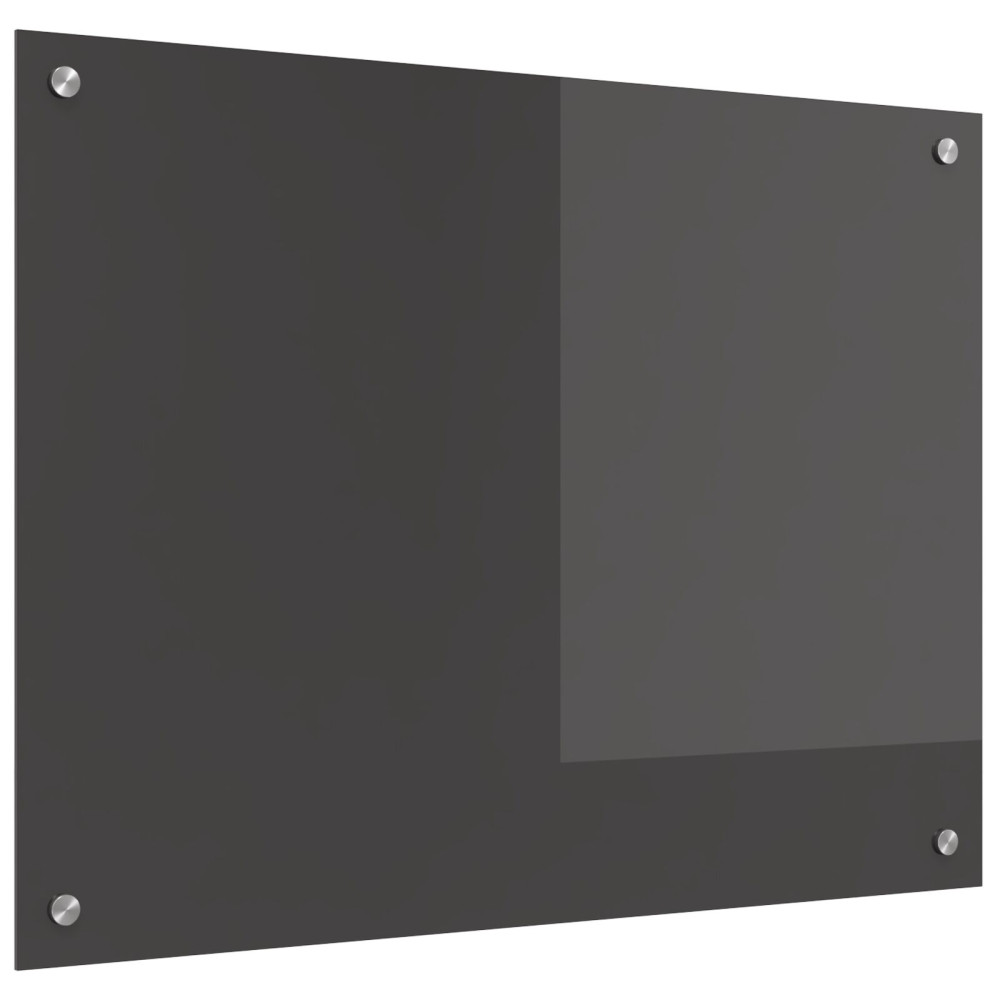 Produktbild för Köksskydd Mörkgrå 80 x 60 cm härdat glas