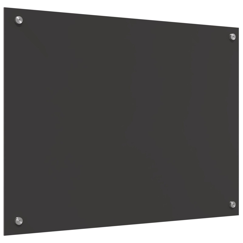 Produktbild för Köksskydd Mörkgrå 80 x 60 cm härdat glas