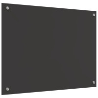 Produktbild för Köksskydd Mörkgrå 80 x 60 cm härdat glas