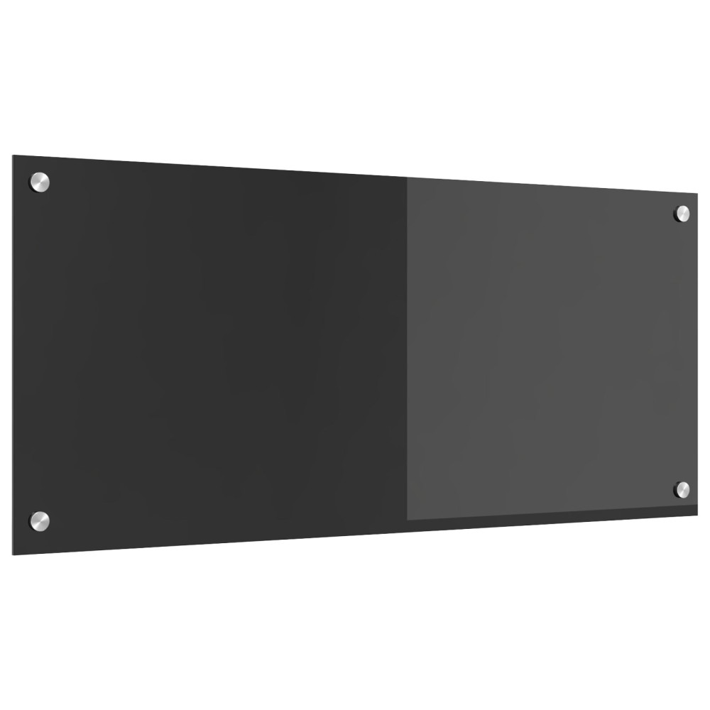 Produktbild för Köksskydd Mörkgrå 90 x 40 cm härdat glas