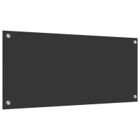Produktbild för Köksskydd Mörkgrå 90 x 40 cm härdat glas