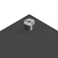 Produktbild för Köksskydd Mörkgrå 90 x 40 cm härdat glas