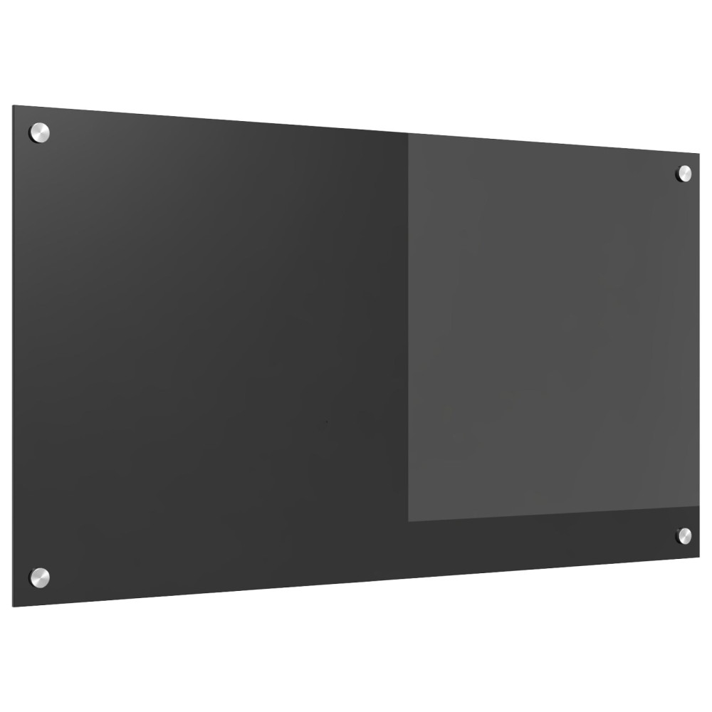 Produktbild för Köksskydd Mörkgrå 90 x 50 cm härdat glas