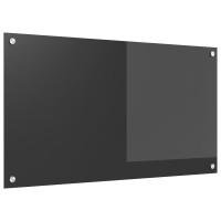 Produktbild för Köksskydd Mörkgrå 90 x 50 cm härdat glas