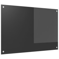 Produktbild för Köksskydd Mörkgrå 90 x 60 cm härdat glas