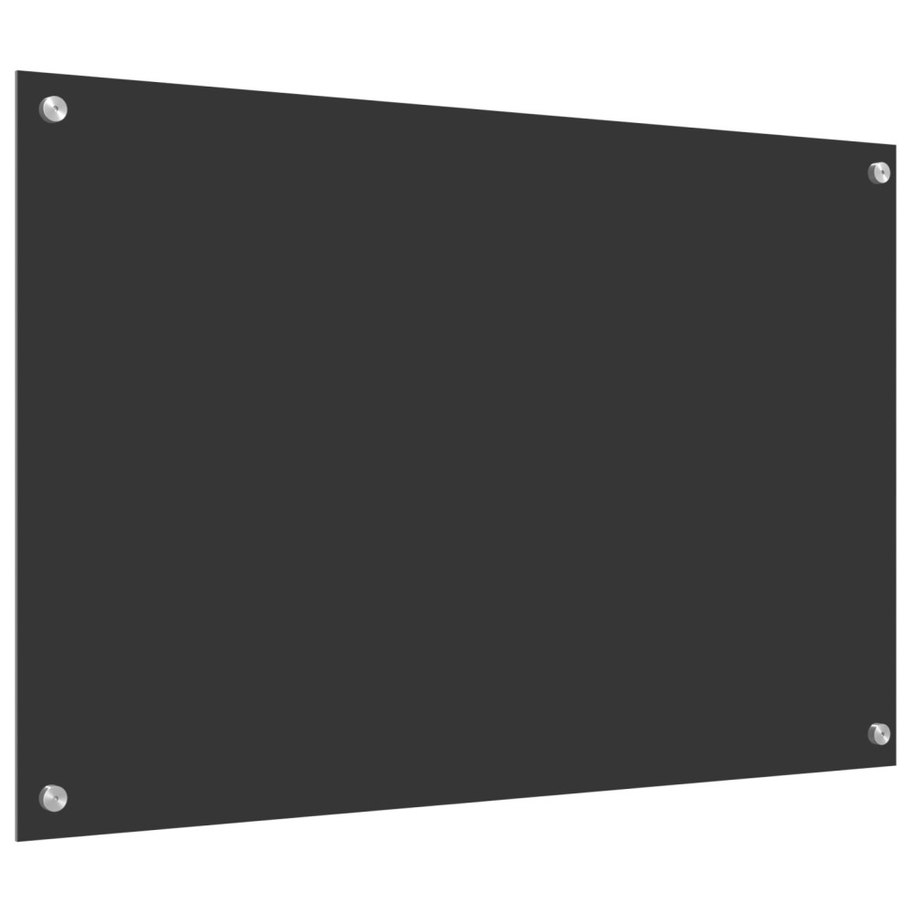 Produktbild för Köksskydd Mörkgrå 90 x 60 cm härdat glas
