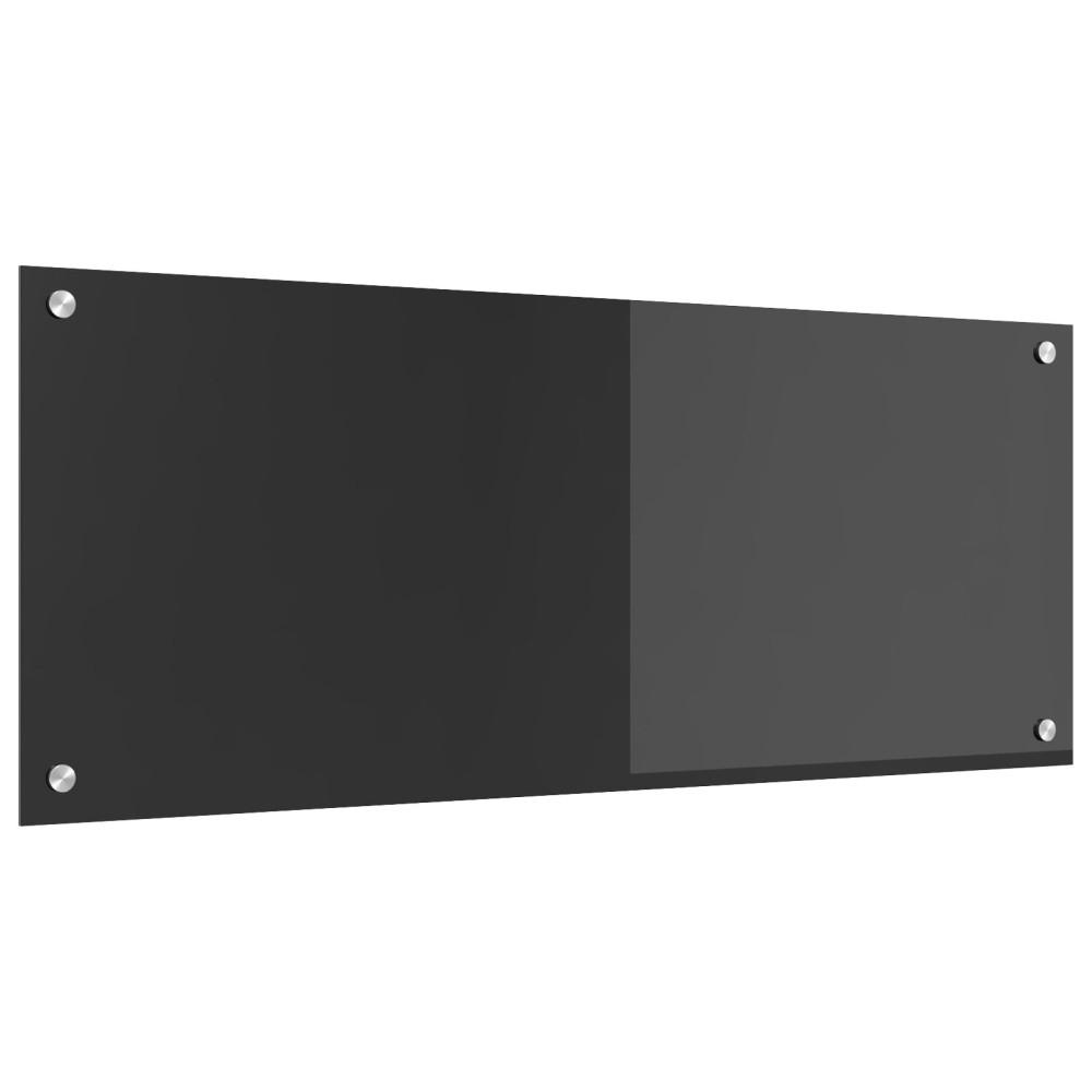 Produktbild för Köksskydd Mörkgrå 100 x 40 cm härdat glas